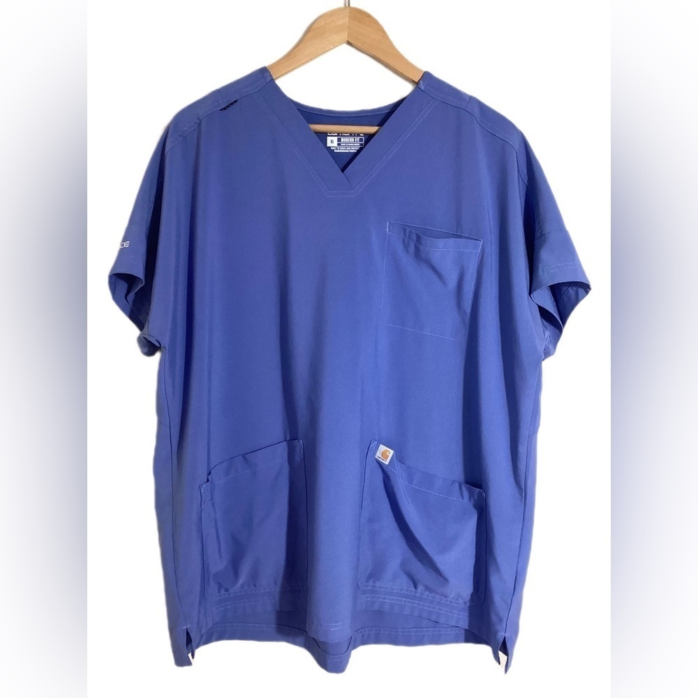 Men's Carhartt Force Modern Fit Medical 3 Pocket Scrub Top XL Vented C13110